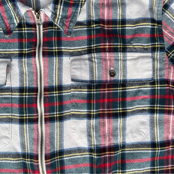 Y2K Plaid Zip Shirt - Picture 4 of 8